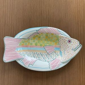 Vintage Mackenzie Childs Fish Platter
